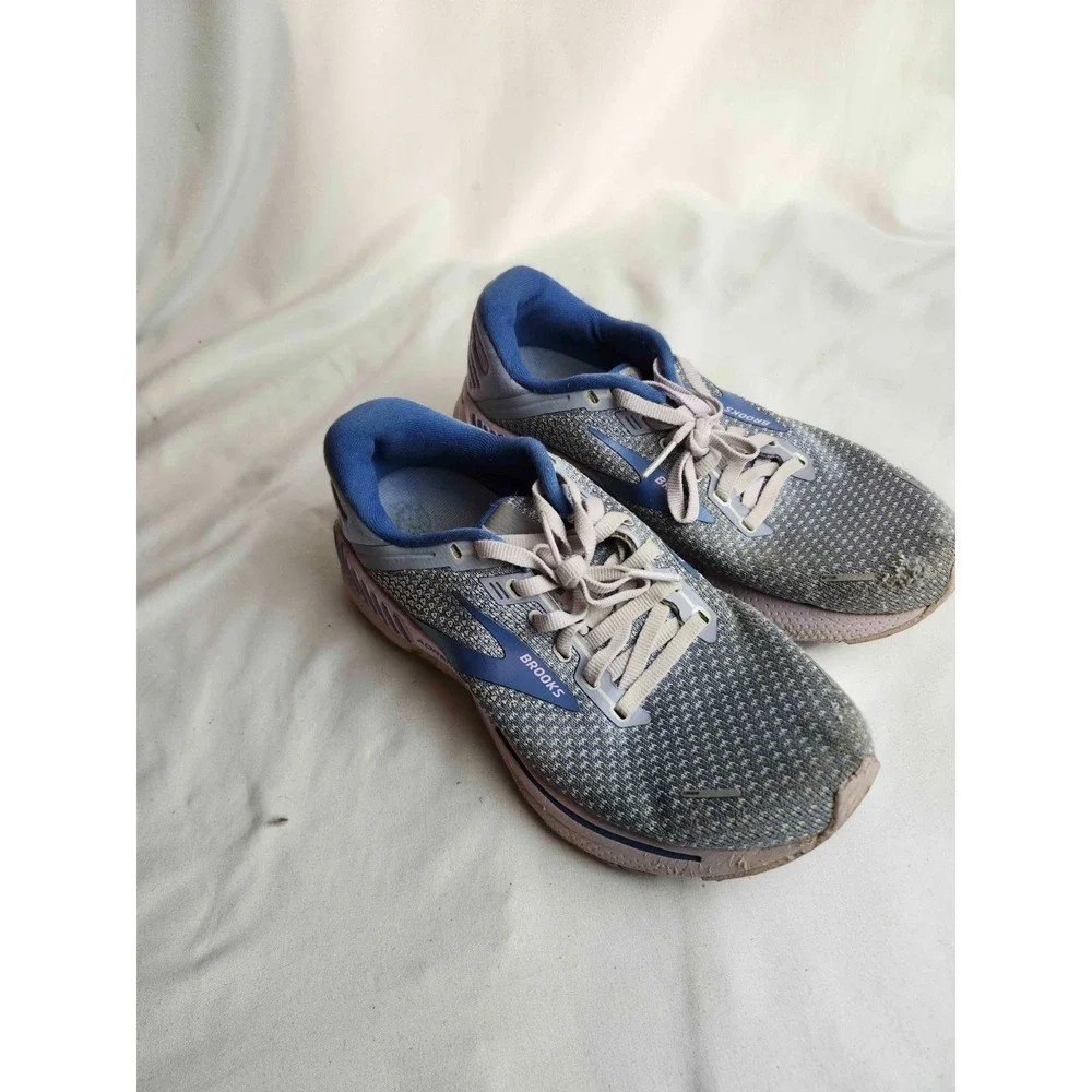 Brooks Adrenaline GTS 22 Athletic Shoes Womens Size 7.5 Blue Running 1203531B589